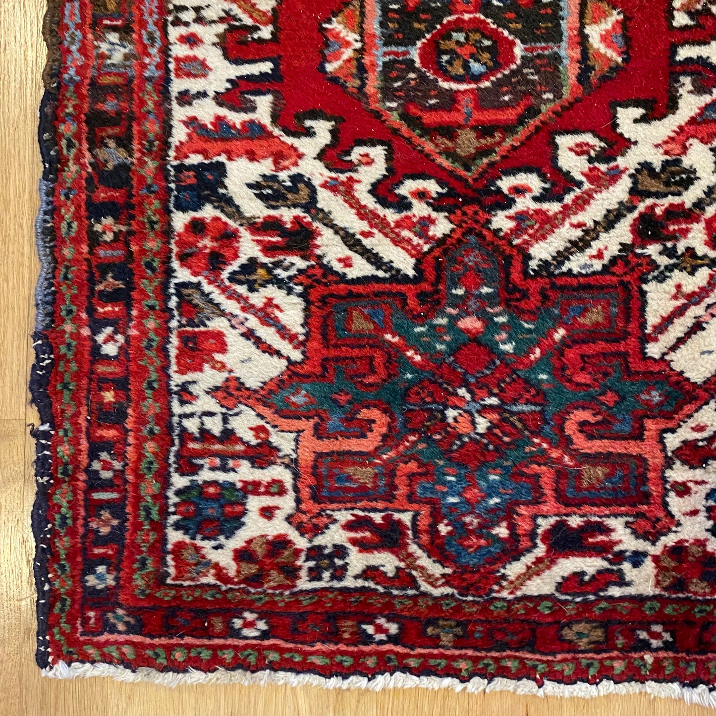Vintage Rug, 1' 11 x 2' 11 White