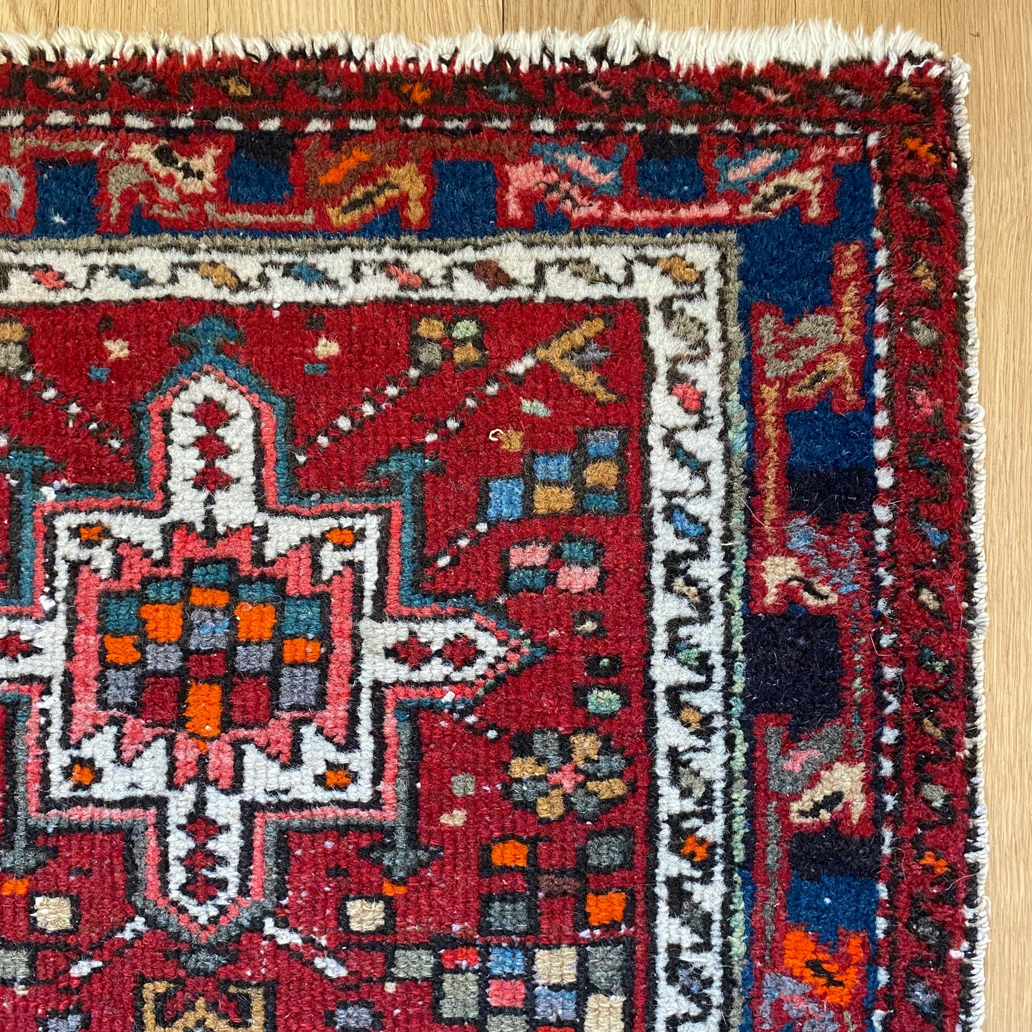 Vintage Rug, 1' 11 x 3' 1 Red