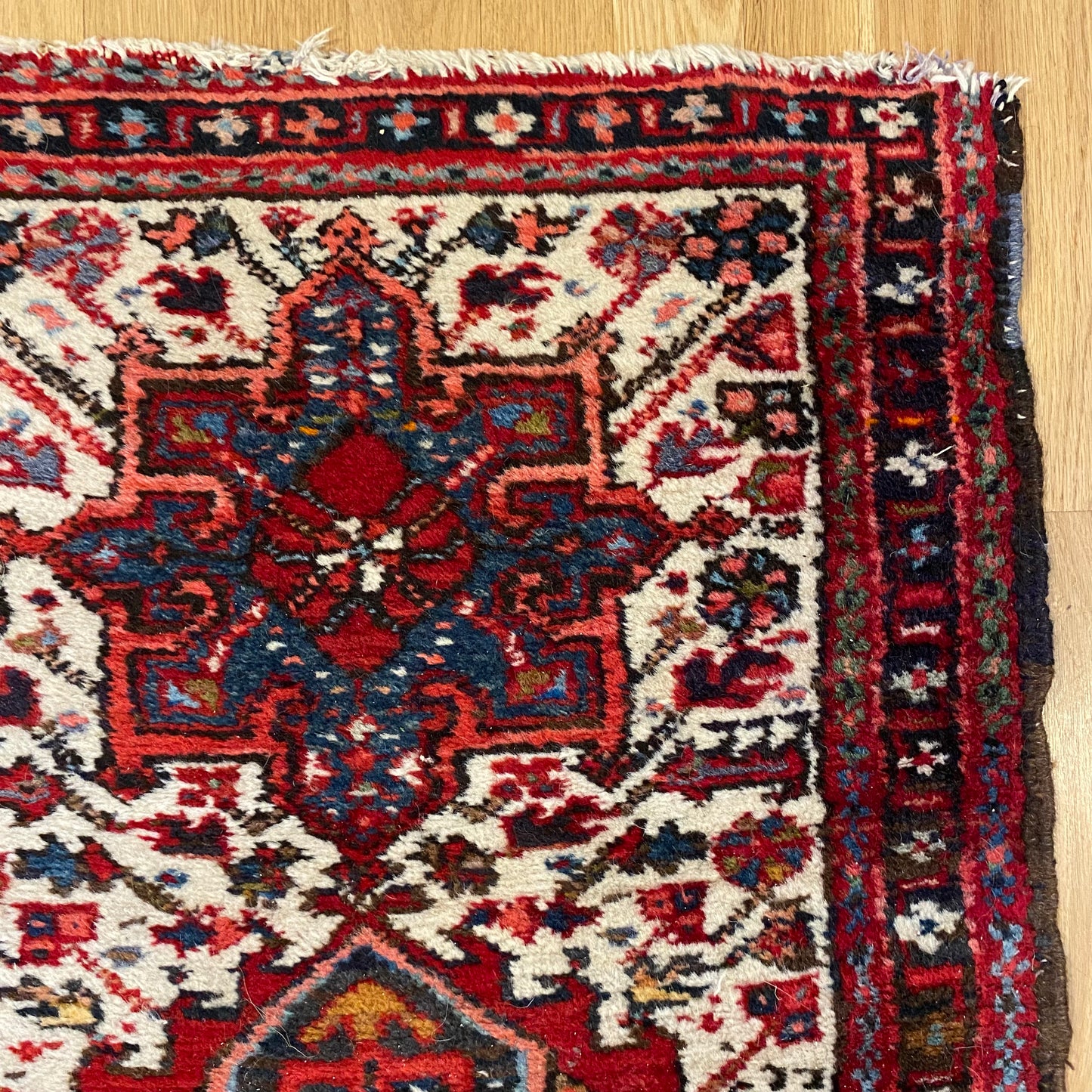 Vintage Rug, 1' 11 x 2' 11 White