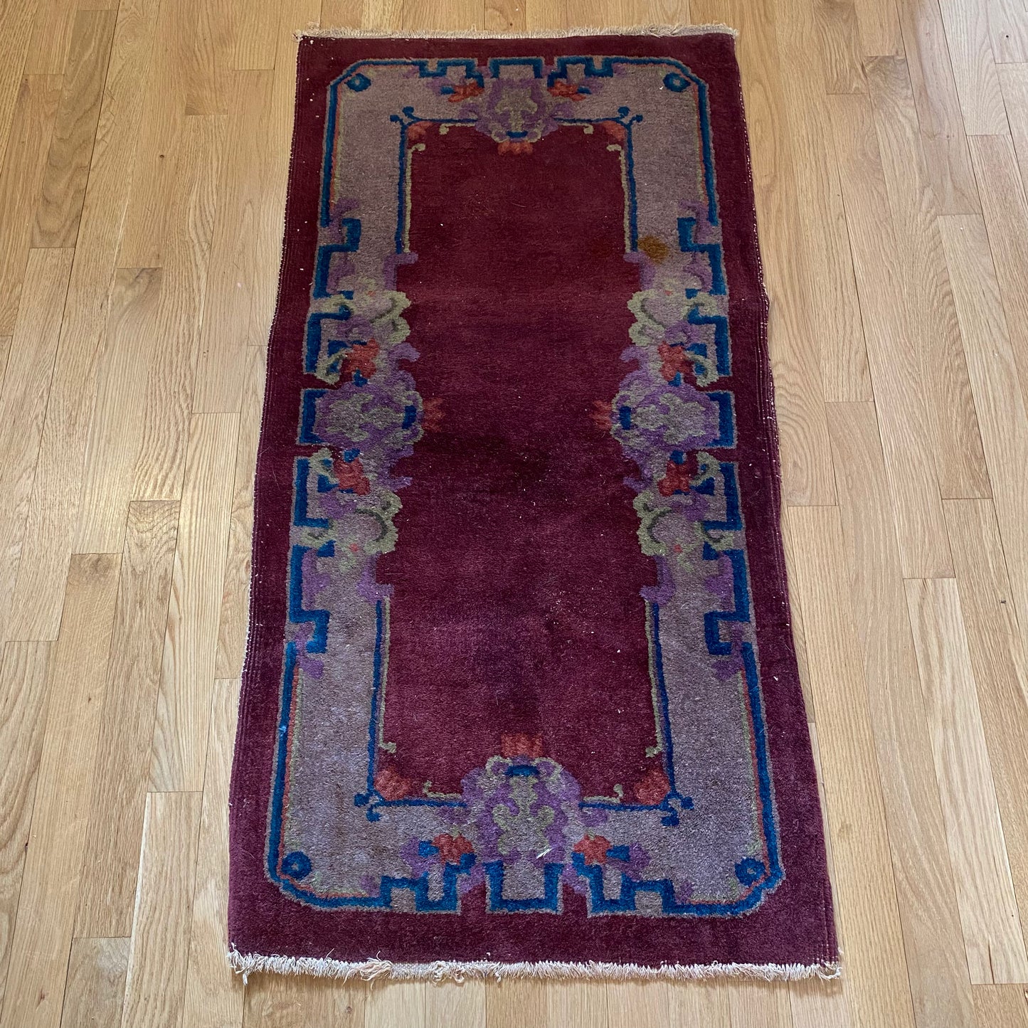 Vintage Rug, 2' x 4' Magenta