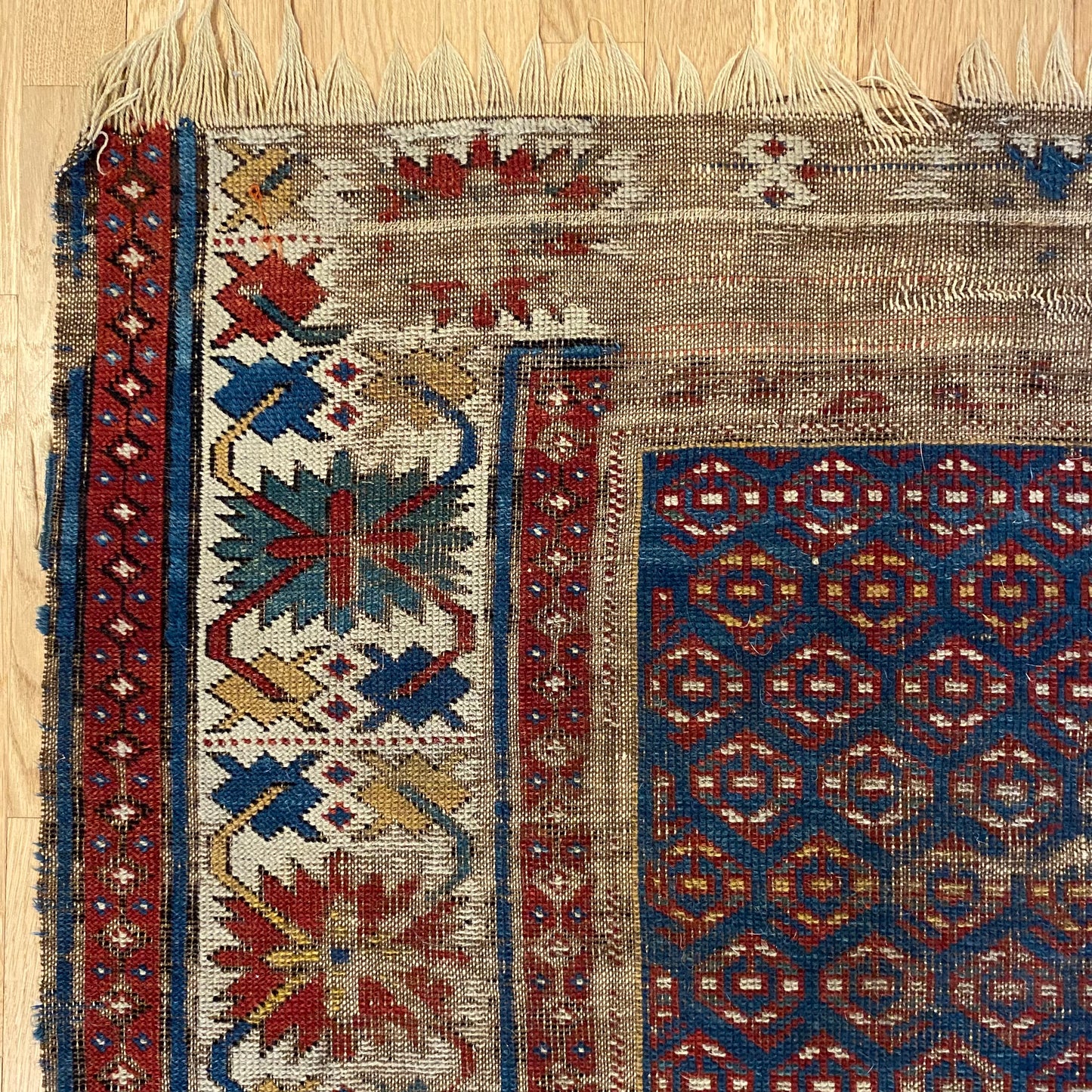 Antique Rug, 3' 6 x 5' 2 Blue