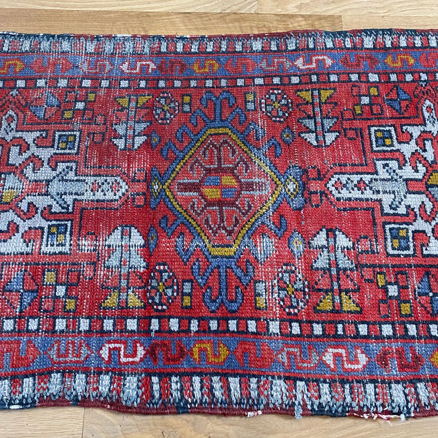 Vintage Rug, 2' 1 x 4' Red