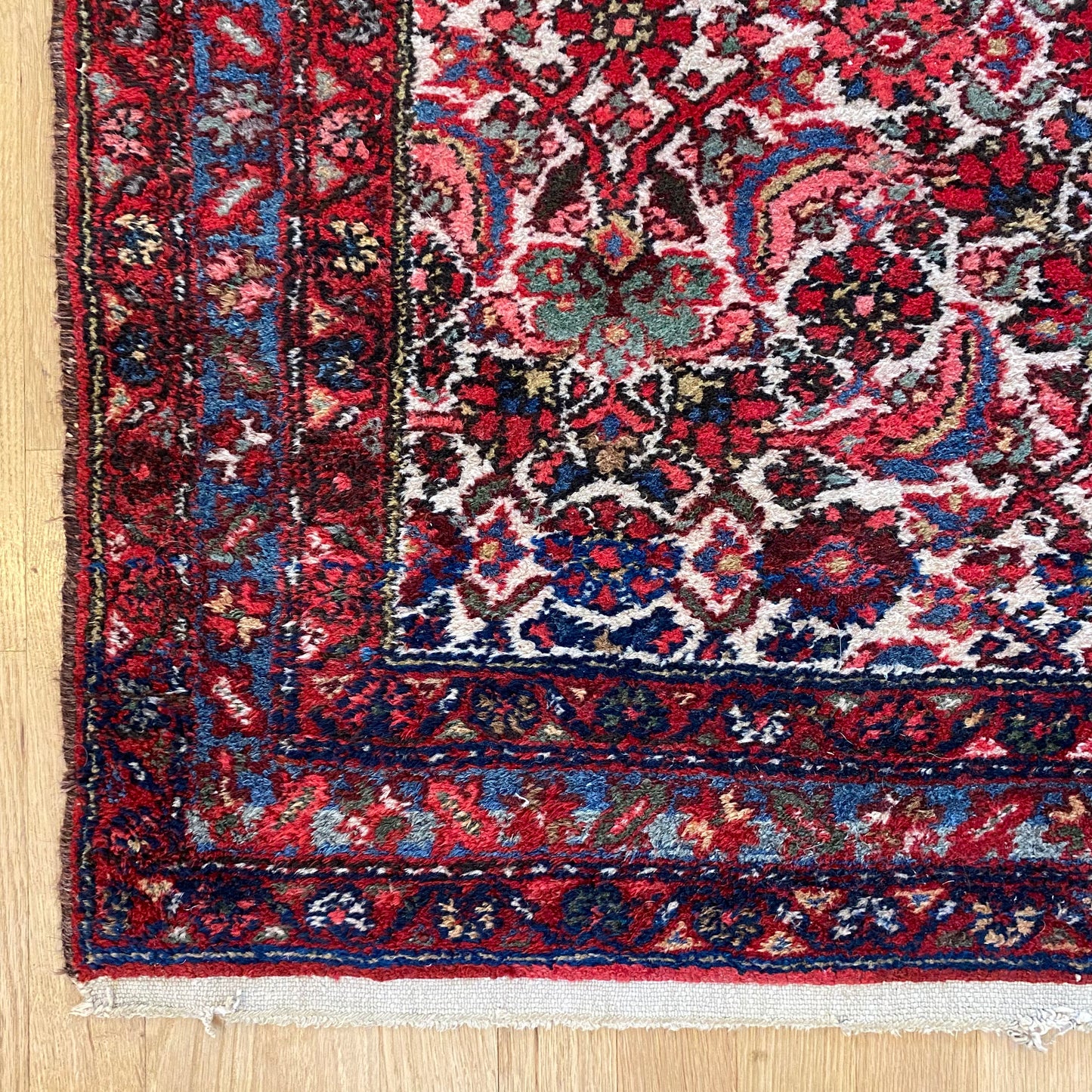 Vintage Rug, 3' 5 x 4' 9 White