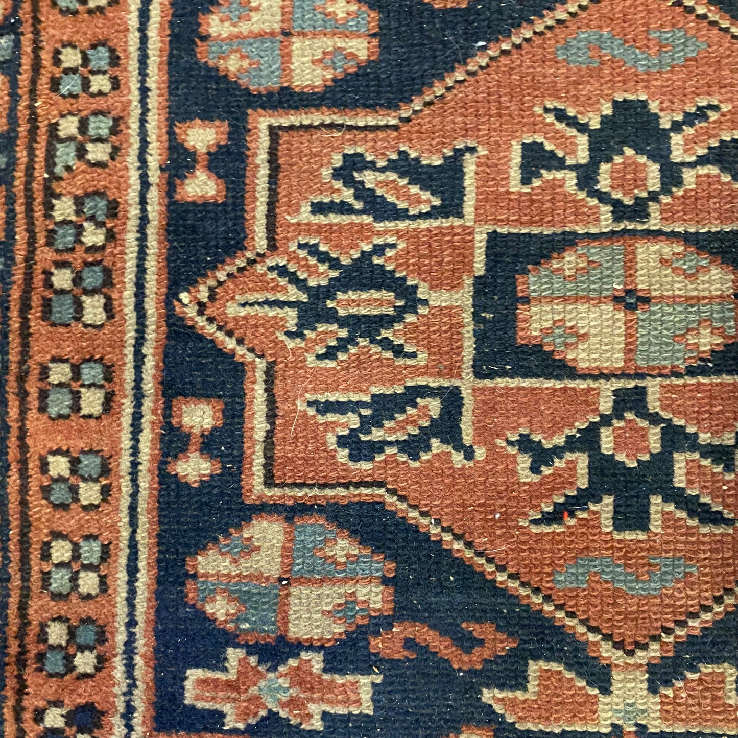Vintage Rug, 3' 1 x 3' 9 Purple