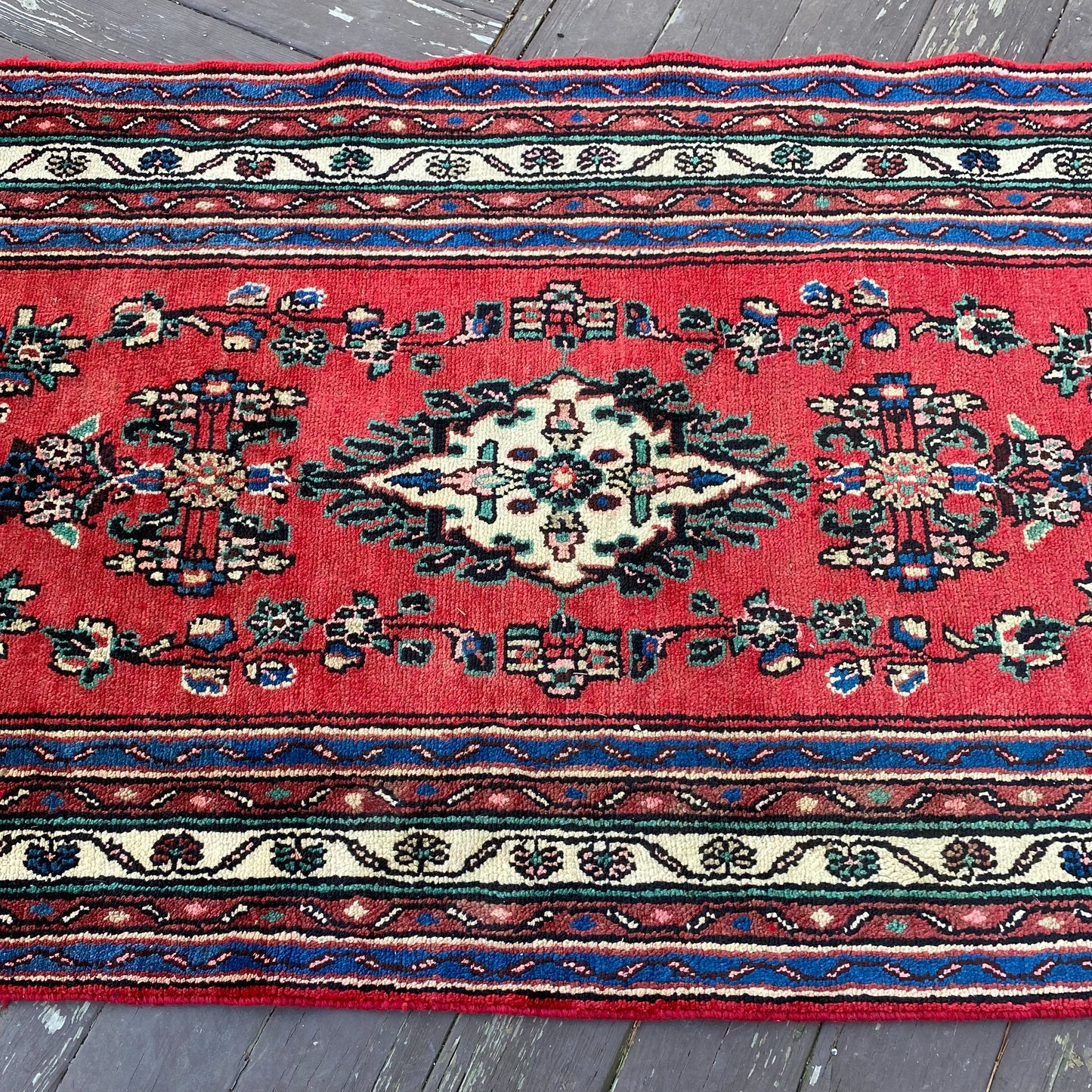 Vintage Rug, 3' 8 x 9' 4 Red