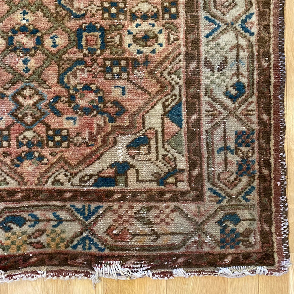 Vintage Rug, 3' 3 x 4' 11 Soft Red