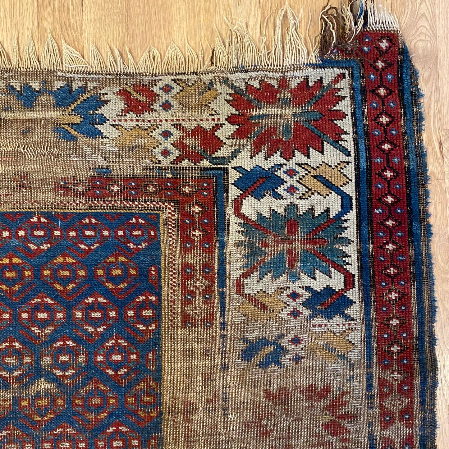 Antique Rug, 3' 6 x 5' 2 Blue