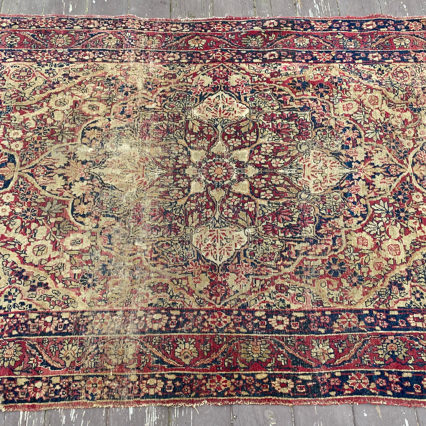 Antique Rug, 4' x 6' 9 Magenta