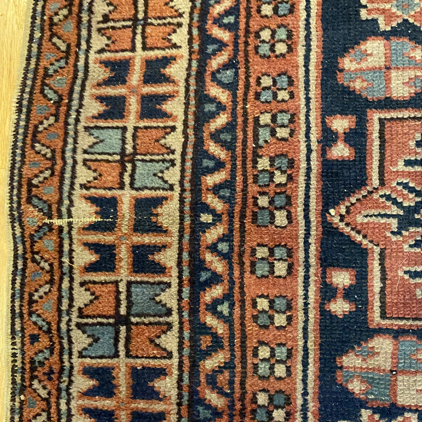 Vintage Rug, 3' 1 x 3' 9 Purple