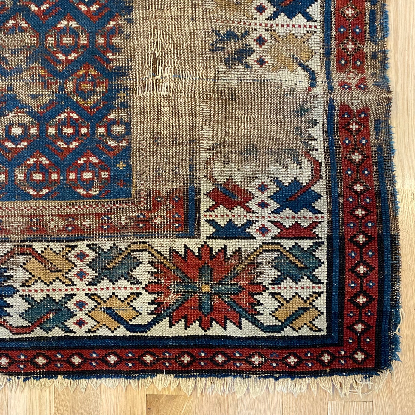 Antique Rug, 3' 6 x 5' 2 Blue