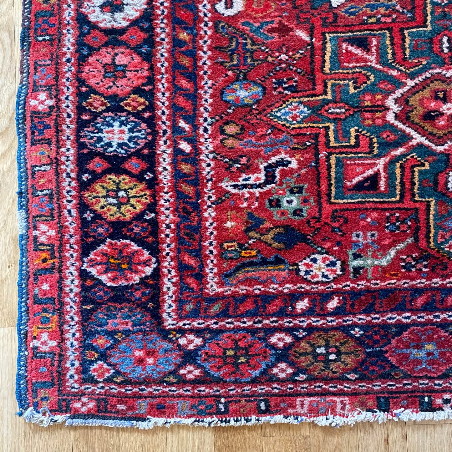 Vintage Rug, 3' 7 x 4' 10 Red