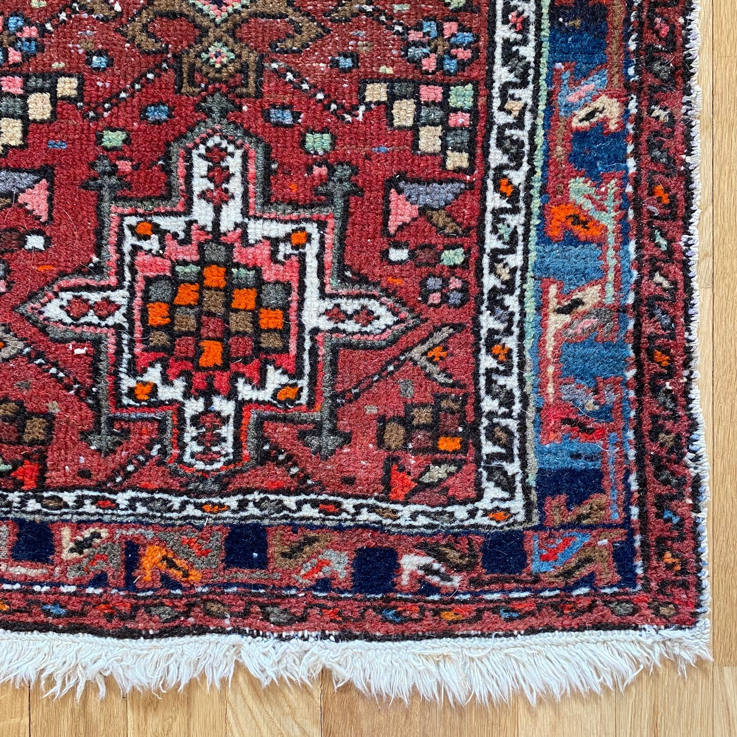 Vintage Rug, 1' 11 x 3' 1 Red