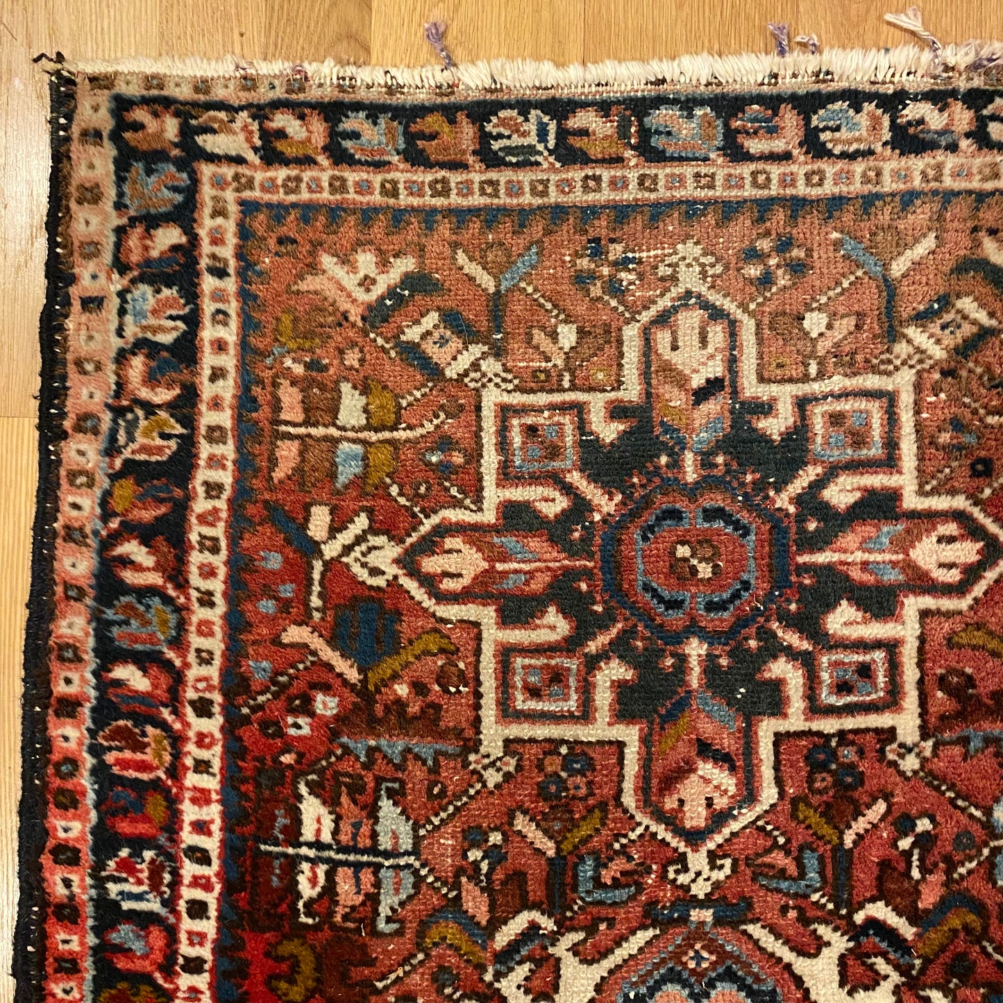 Vintage Rug, 2' 5 x 4' Red