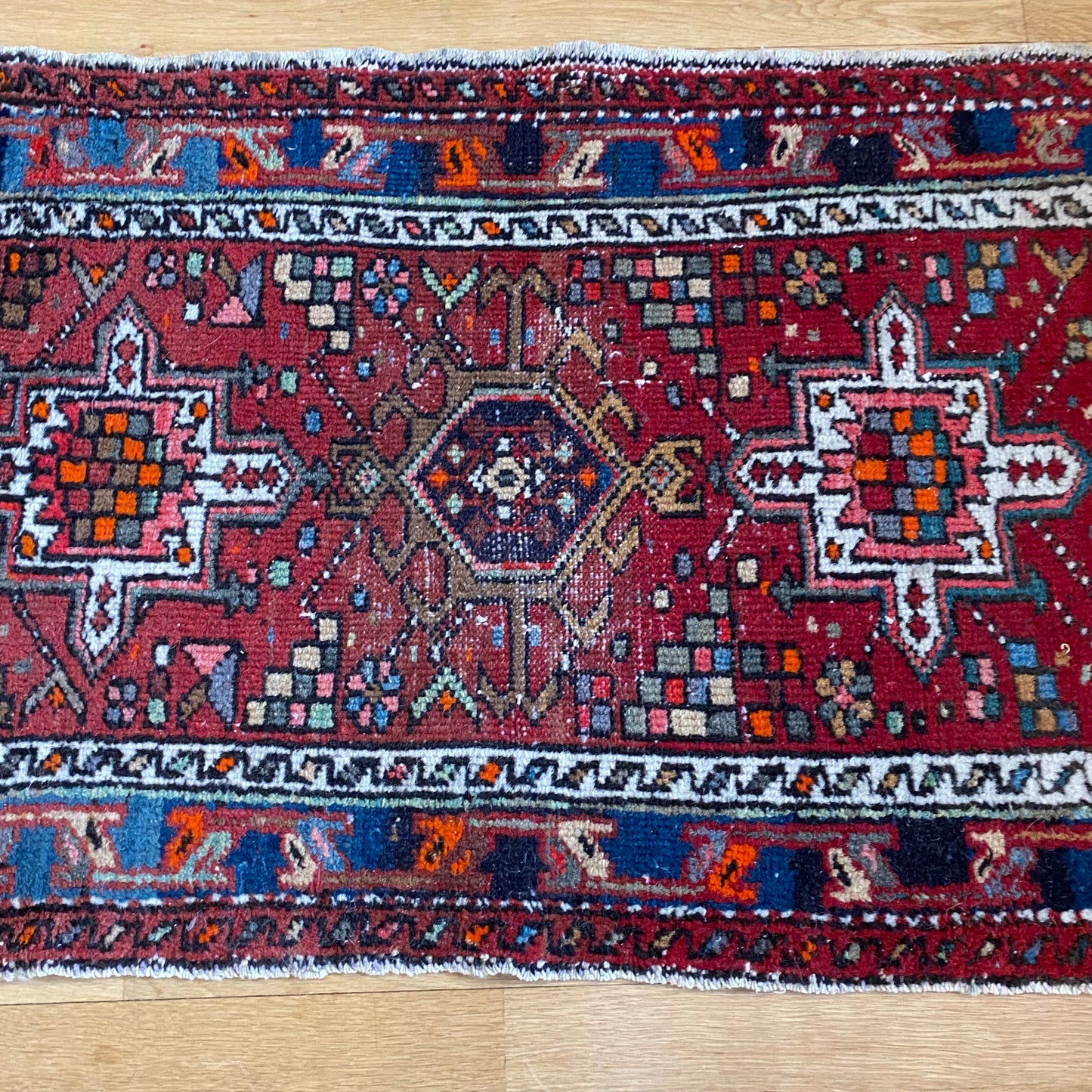 Vintage Rug, 1' 11 x 3' 1 Red
