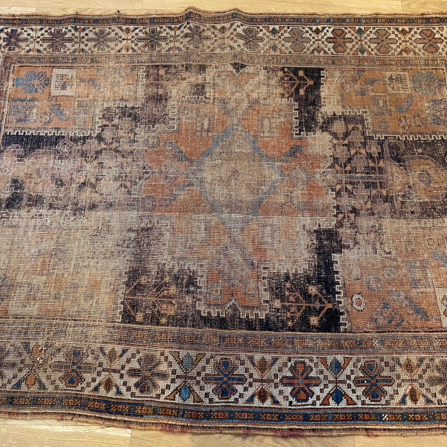Antique Rug, 4' x 6' Navy