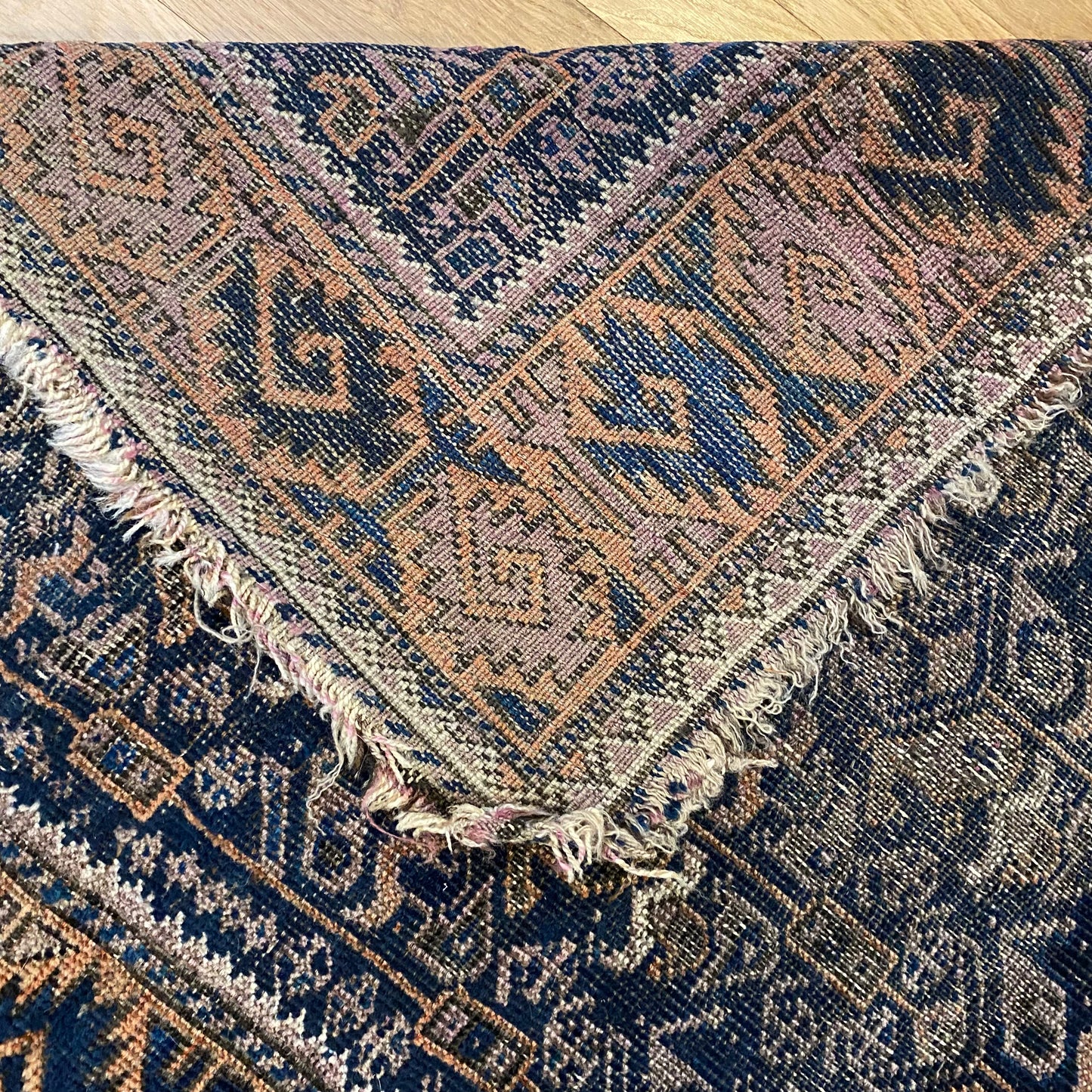 Antique Rug, 2' 10 x 4' 8 Blue