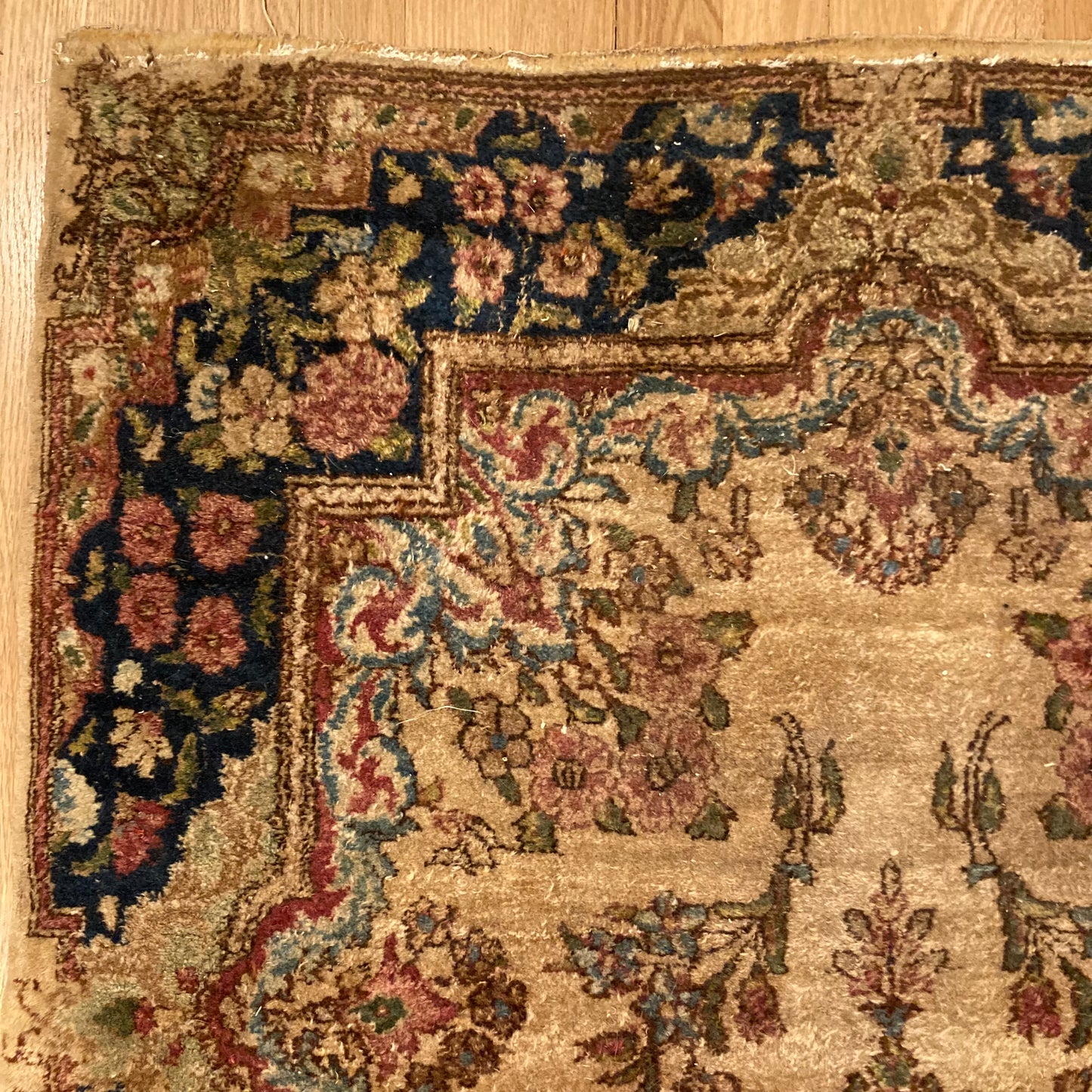 Vintage Rug, 3' 1 x 5' 5 Cream