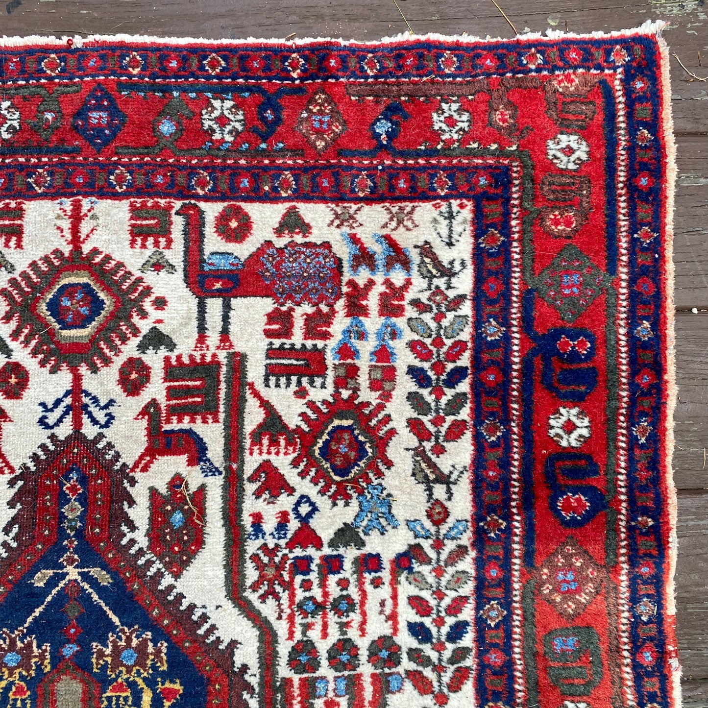 Vintage Rug, 3' x 4' 2 White - Jessie's Oriental Rugs