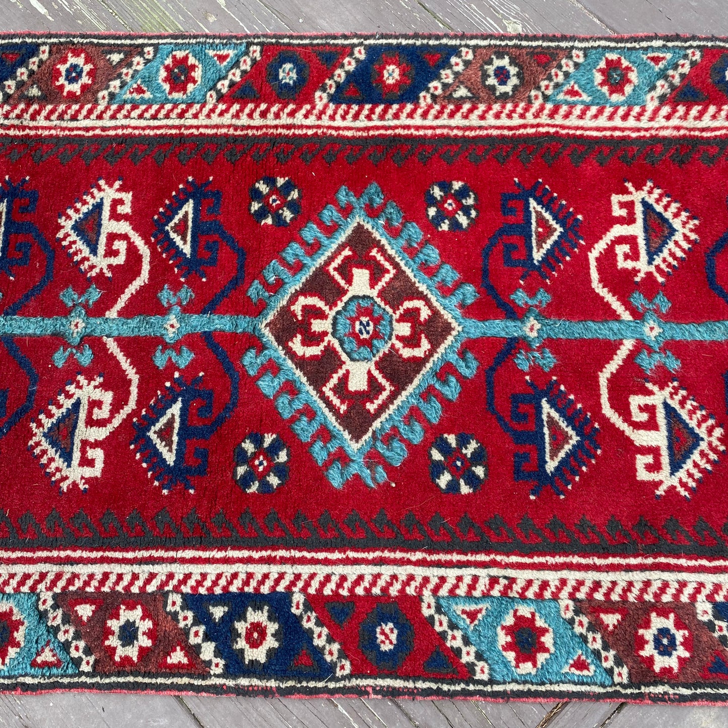 Vintage Rug, 2' 5 x 9' 8 Red