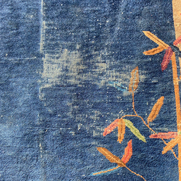 Vintage Rug, 4' x 6' 8 Blue