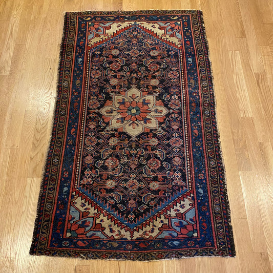 Vintage Rug, 2' 7 x 4' 4 Blue