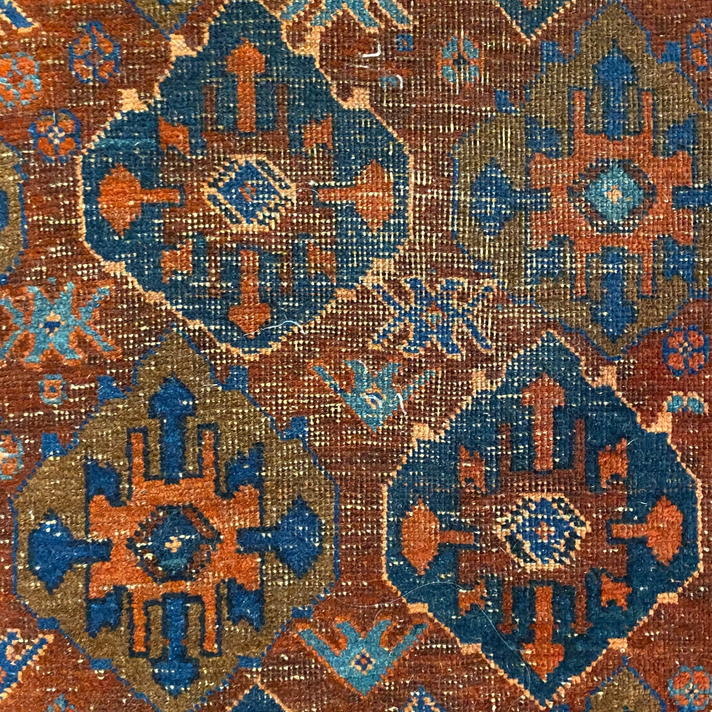 Vintage Rug, 4' 3 x 5' 11 Red