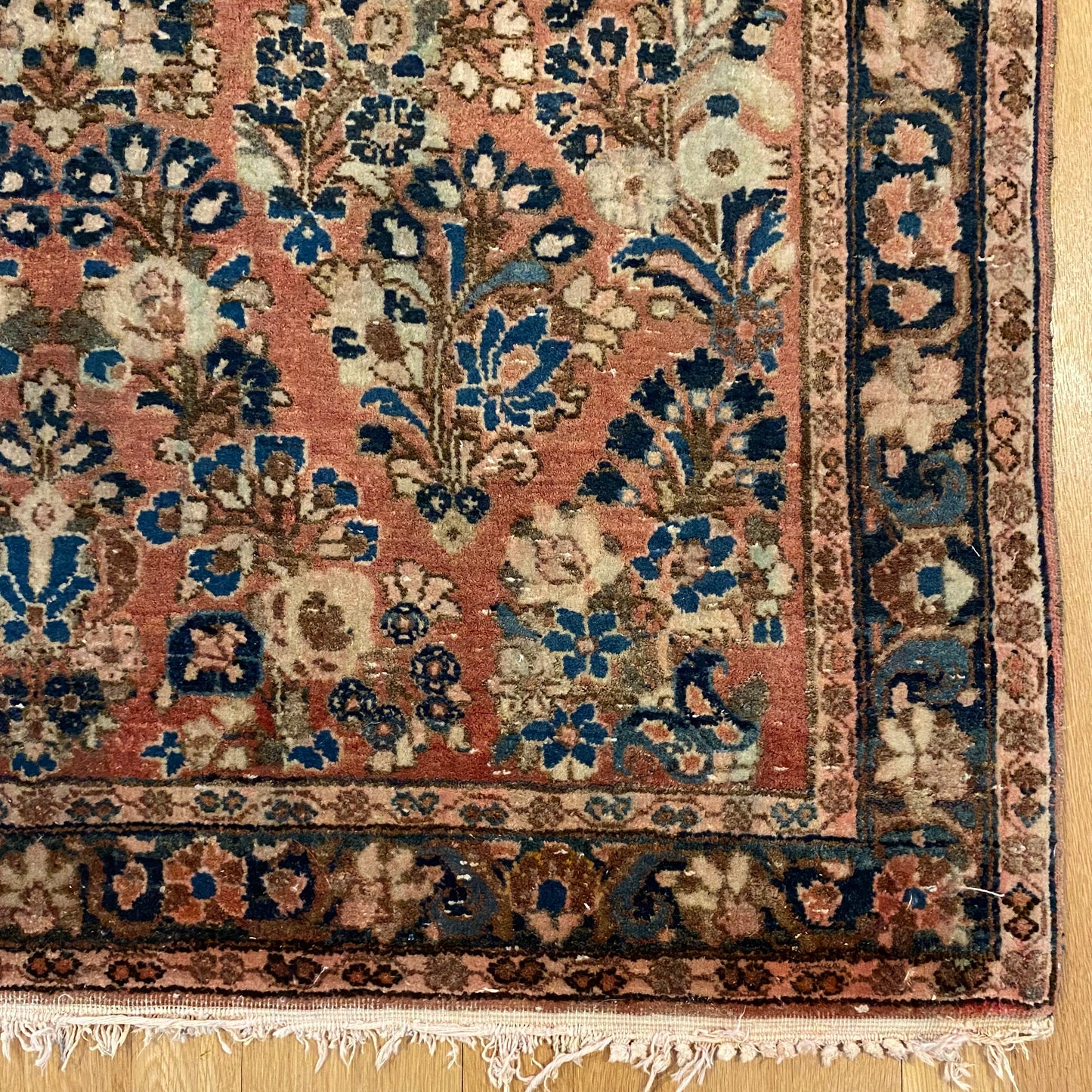 Vintage Rug, 3' 5 x 5' 5 Soft Red