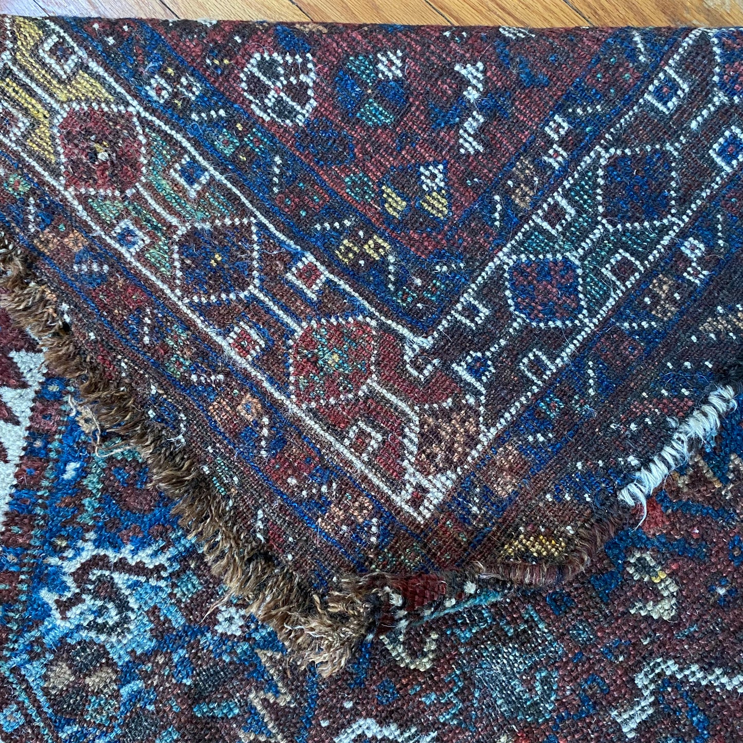 Vintage Rug, 3' 2 x 4' 7 Red Brown