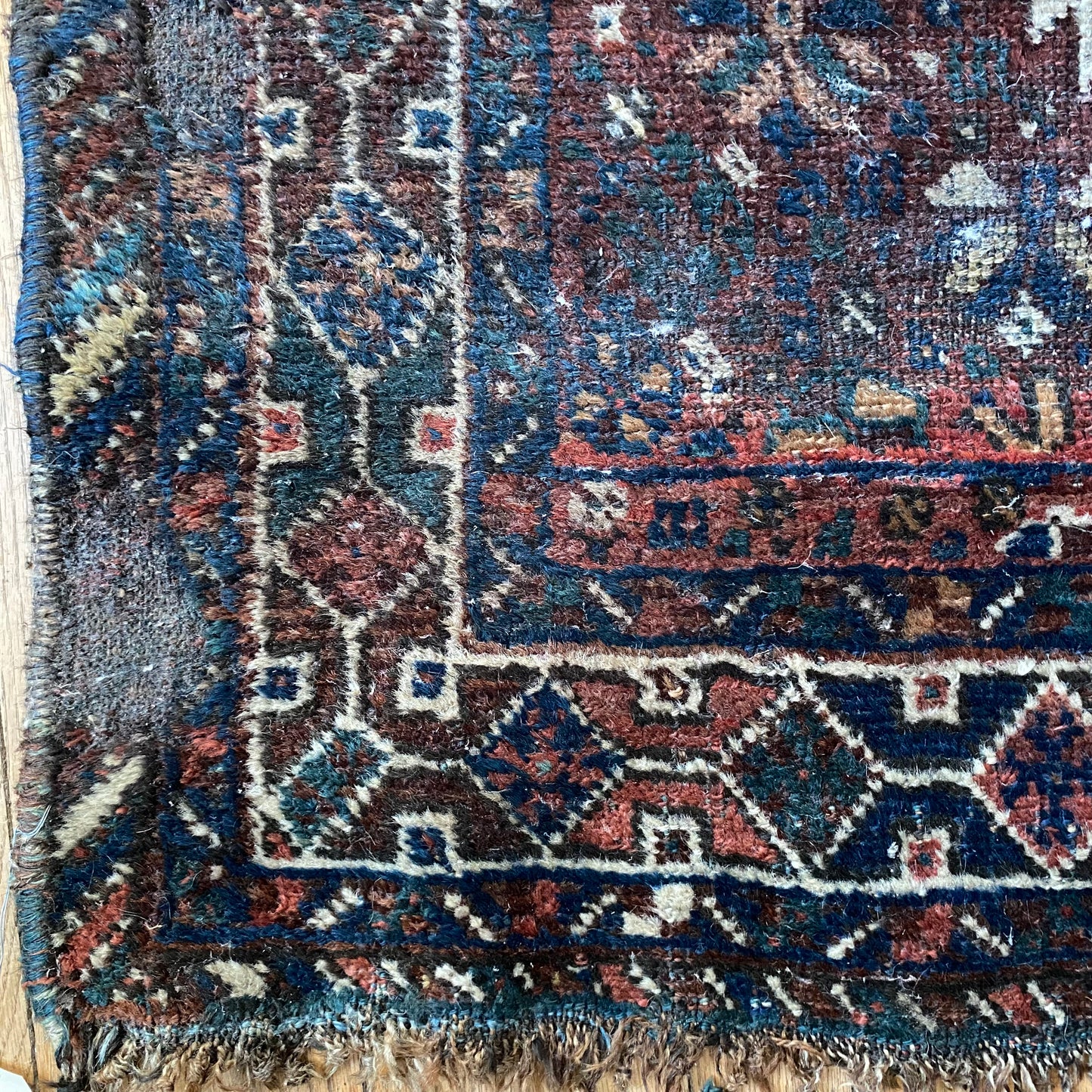 Vintage Rug, 3' 2 x 4' 7 Red Brown