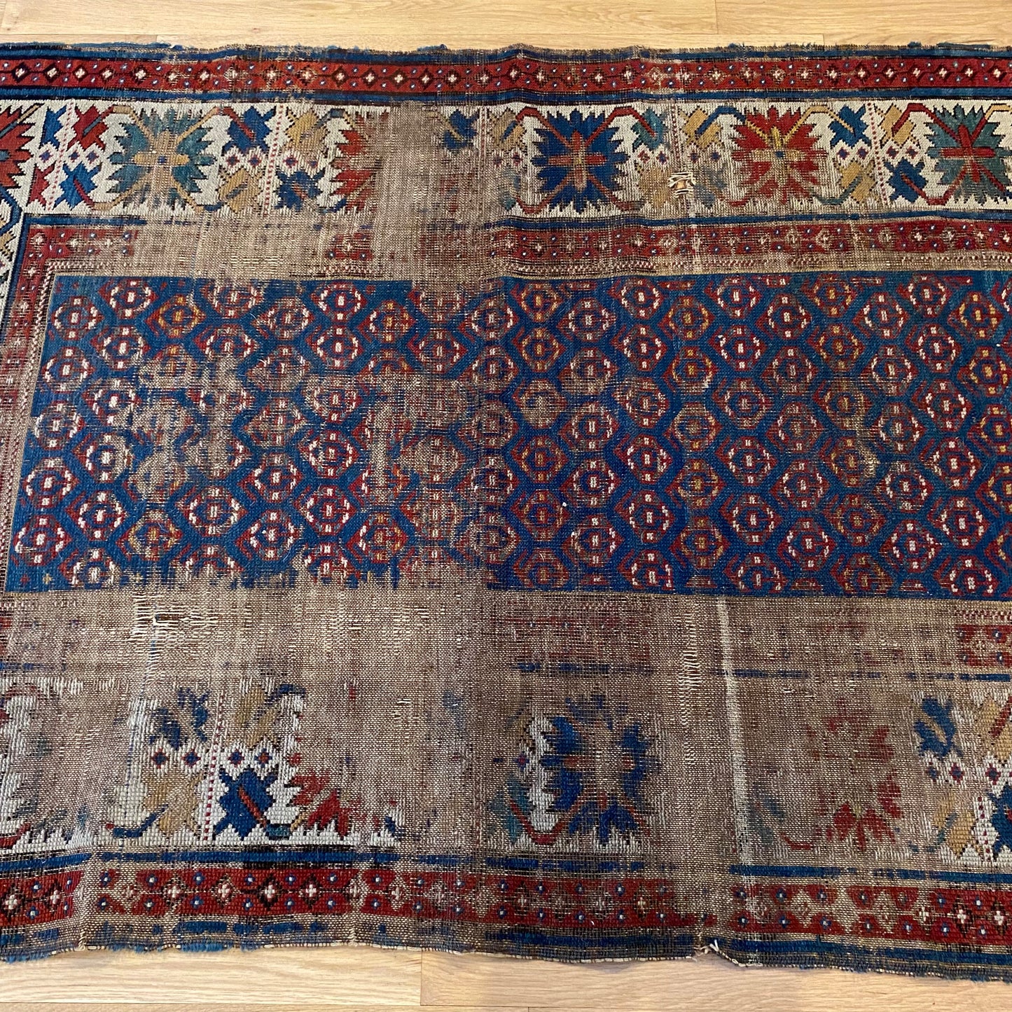 Antique Rug, 3' 6 x 5' 2 Blue