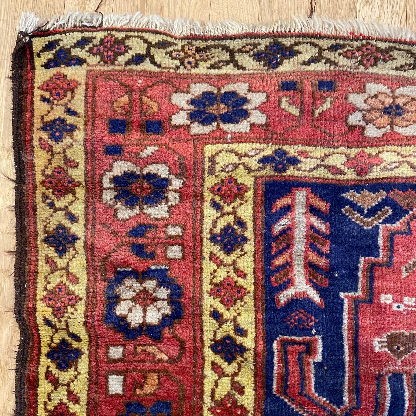 Vintage Rug, 3' 5 x 6' 6 Blue
