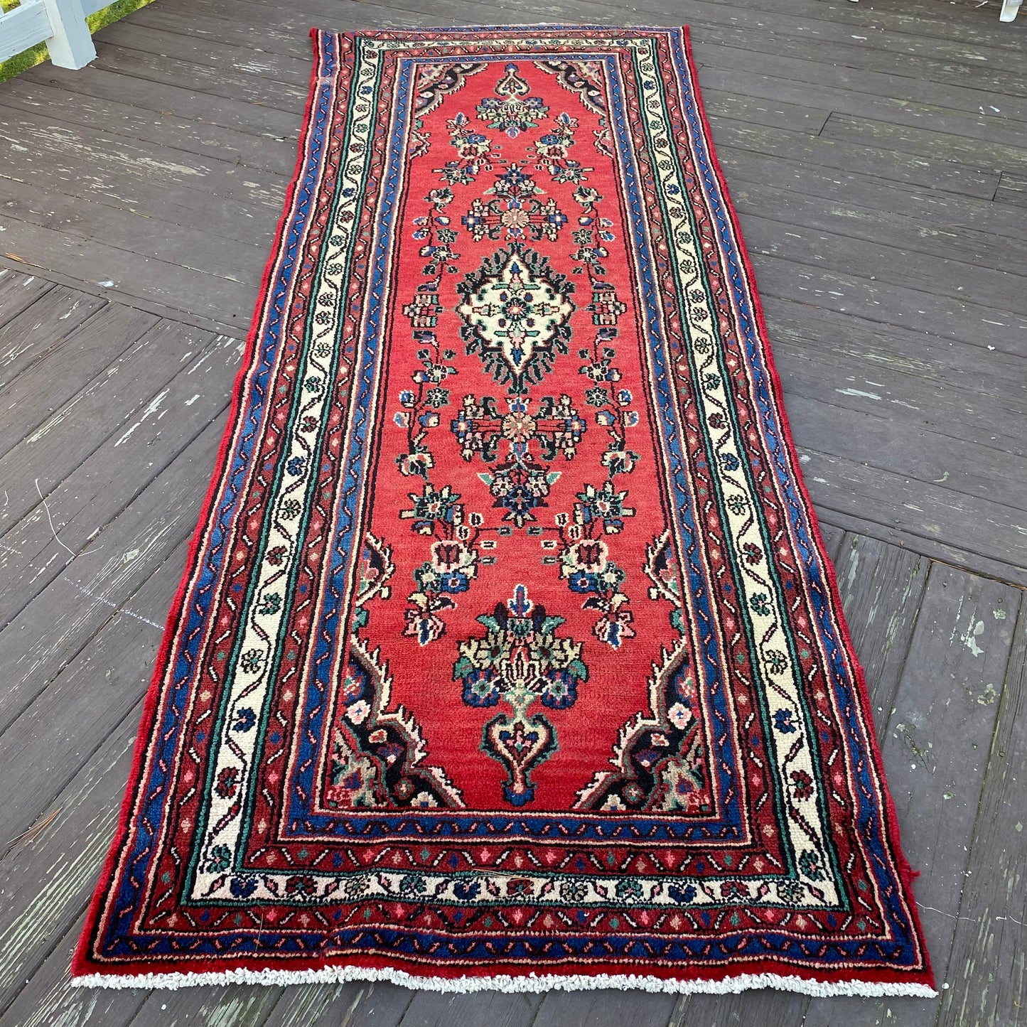 Vintage Rug, 3' 8 x 9' 4 Red