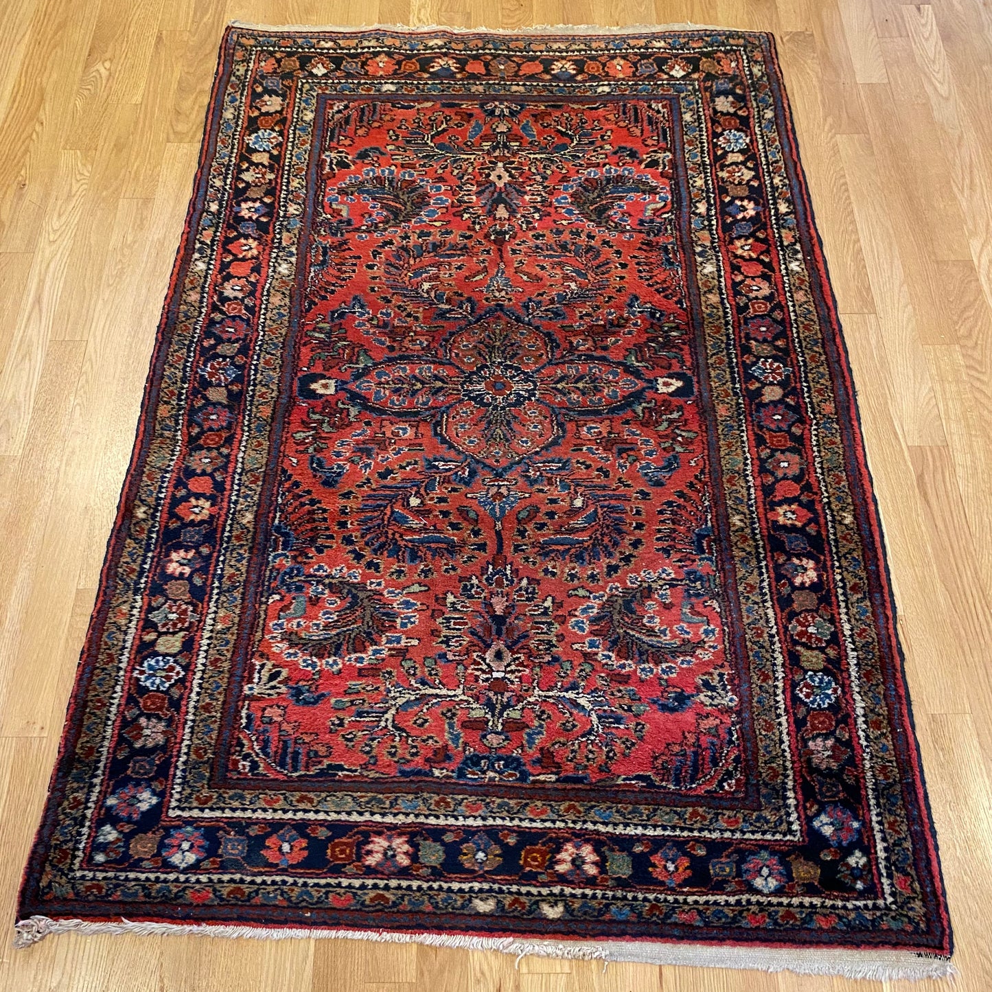 Vintage Rug, 3' 5 x 5' 2 Pink