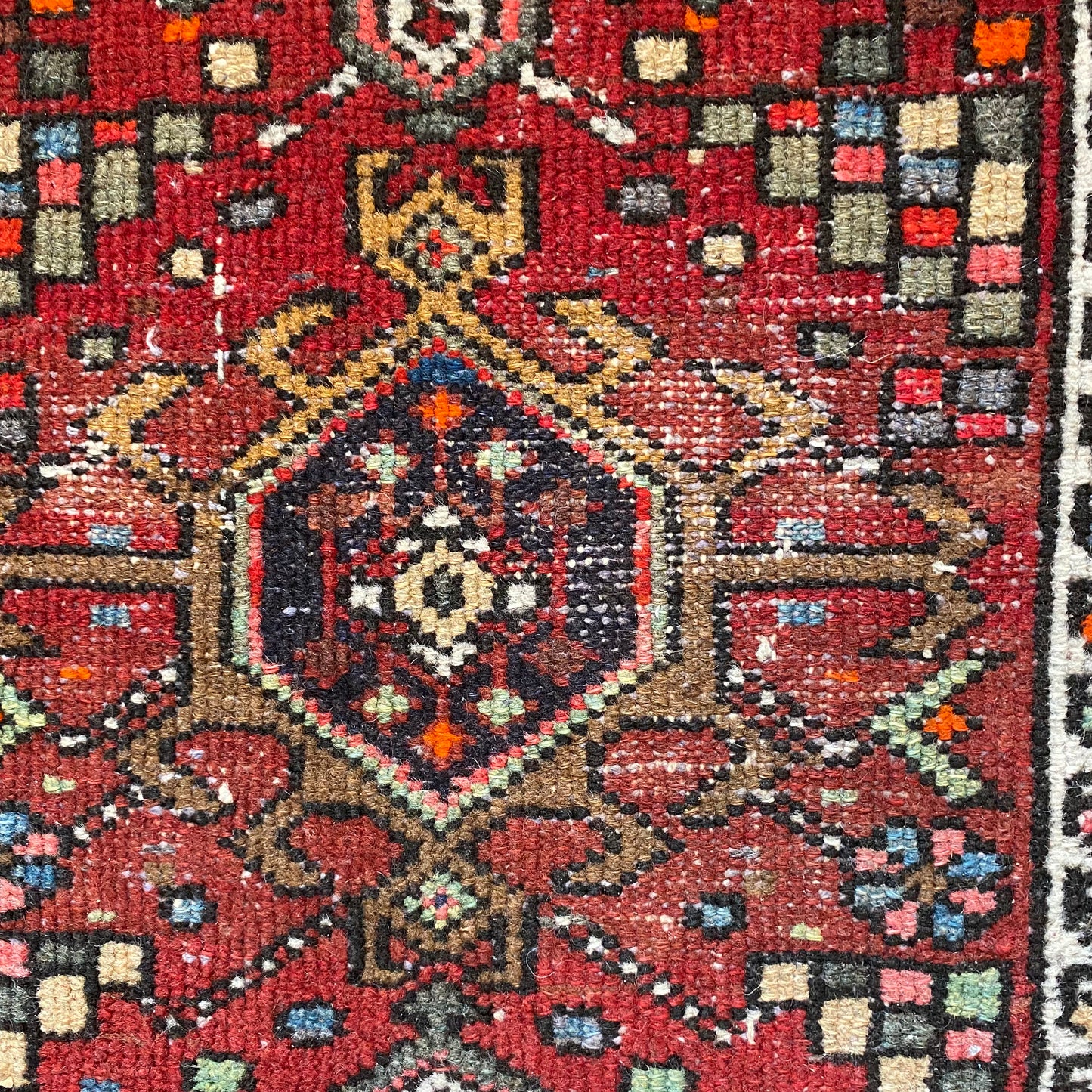 Vintage Rug, 1' 11 x 3' 1 Red