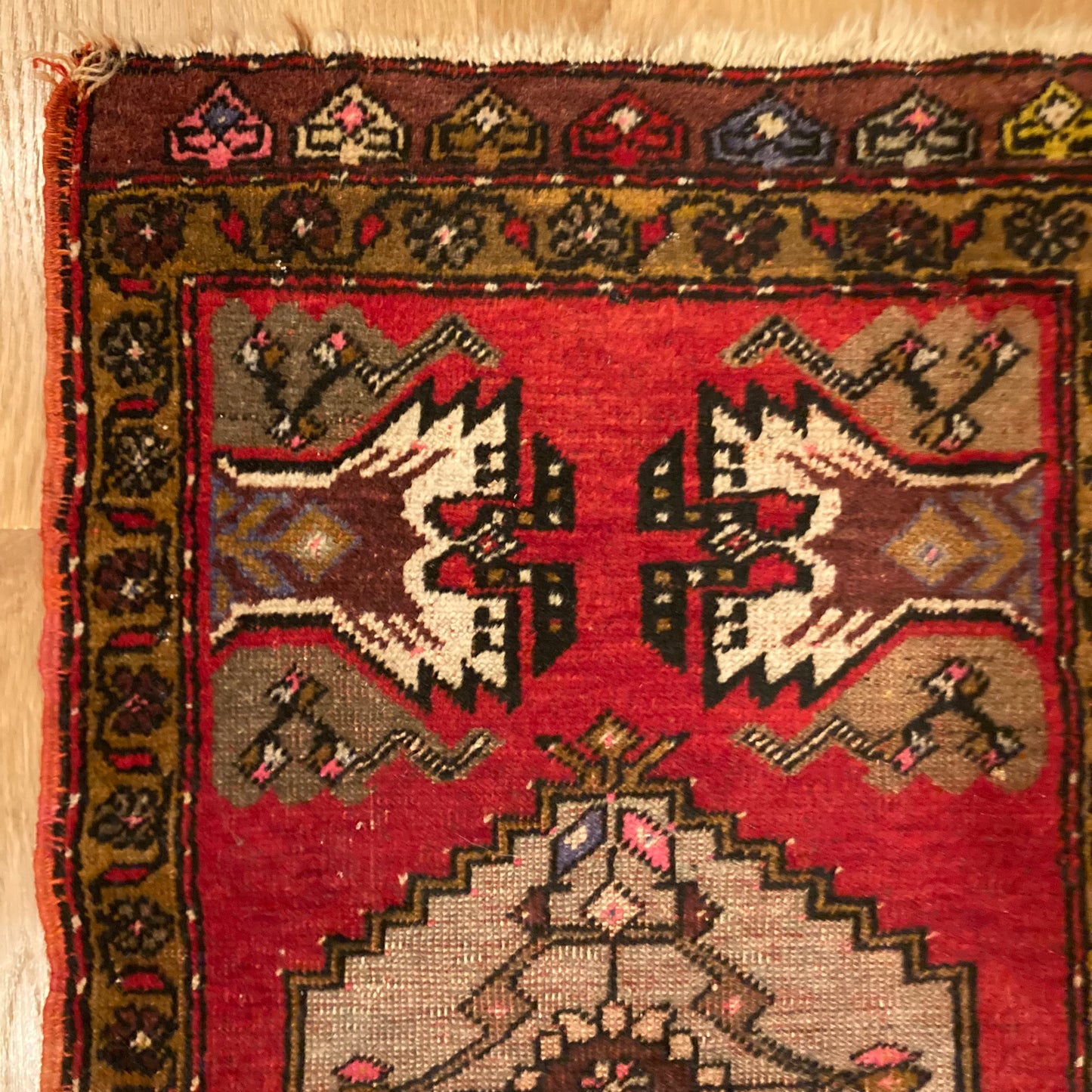 Turkish Rug, 1' 8 x 2' 11 Red