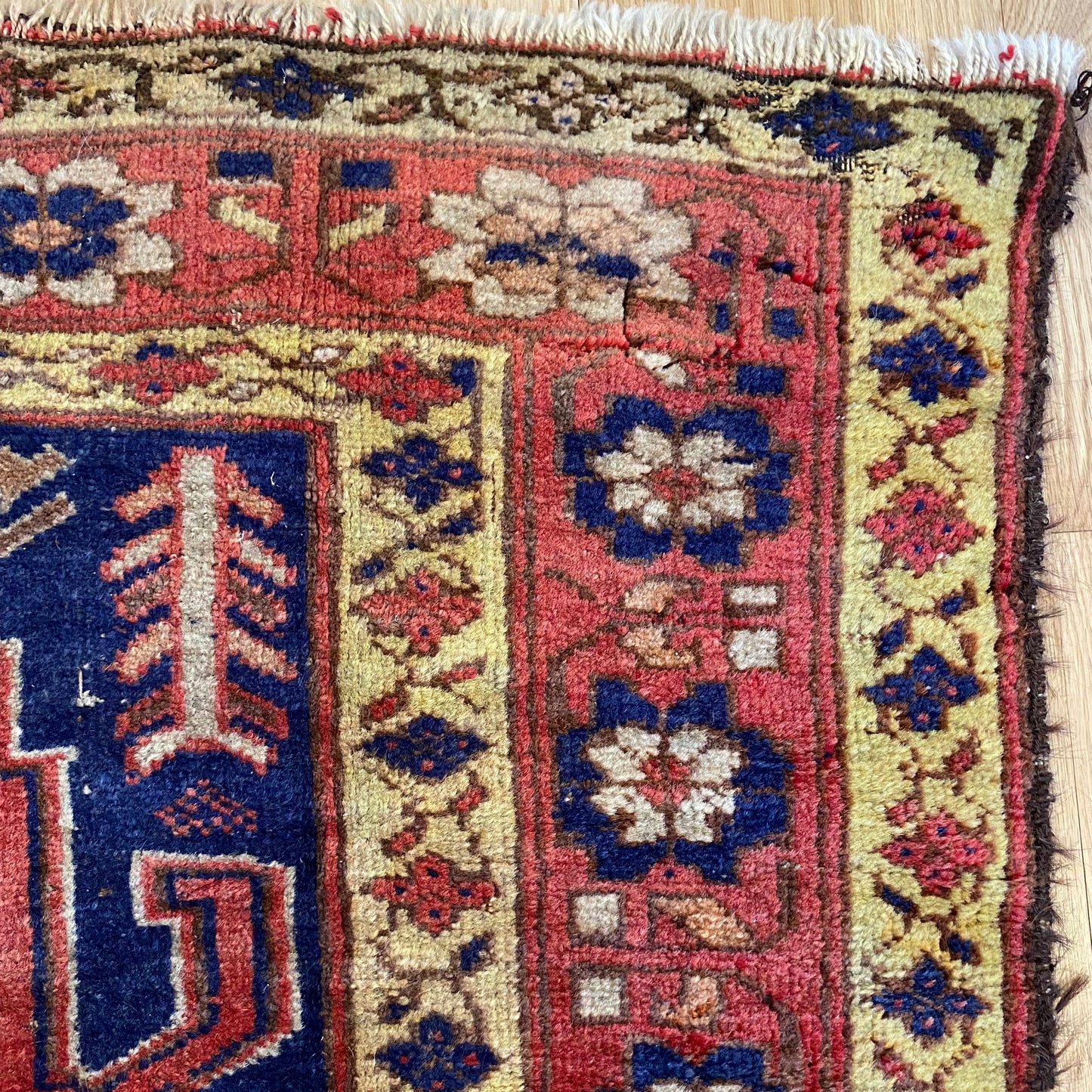Vintage Rug, 3' 5 x 6' 6 Blue