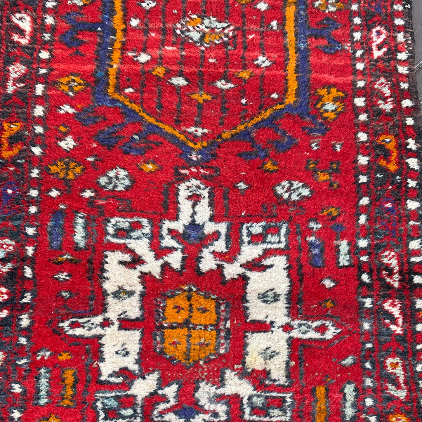 Vintage Rug, 2' 3 x 7' 7 Red
