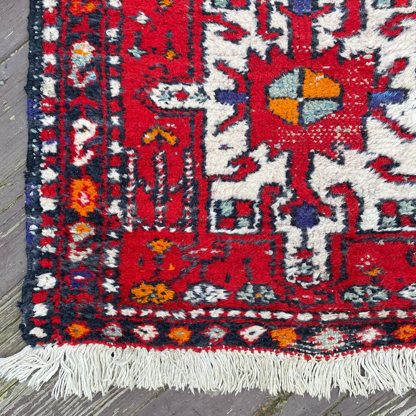 Vintage Rug, 2' 3 x 7' 7 Red