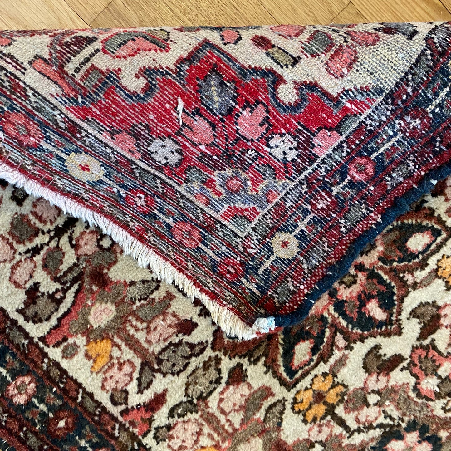 Vintage Rug, 2' 1 x 2' 8 White