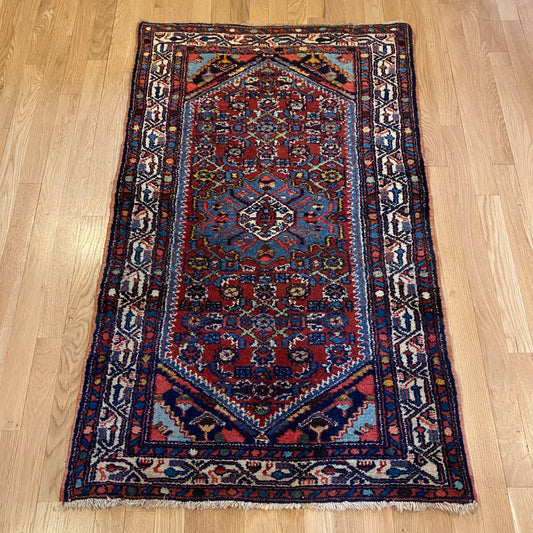 Vintage Rug, 2' 8 x 4' 4 Red