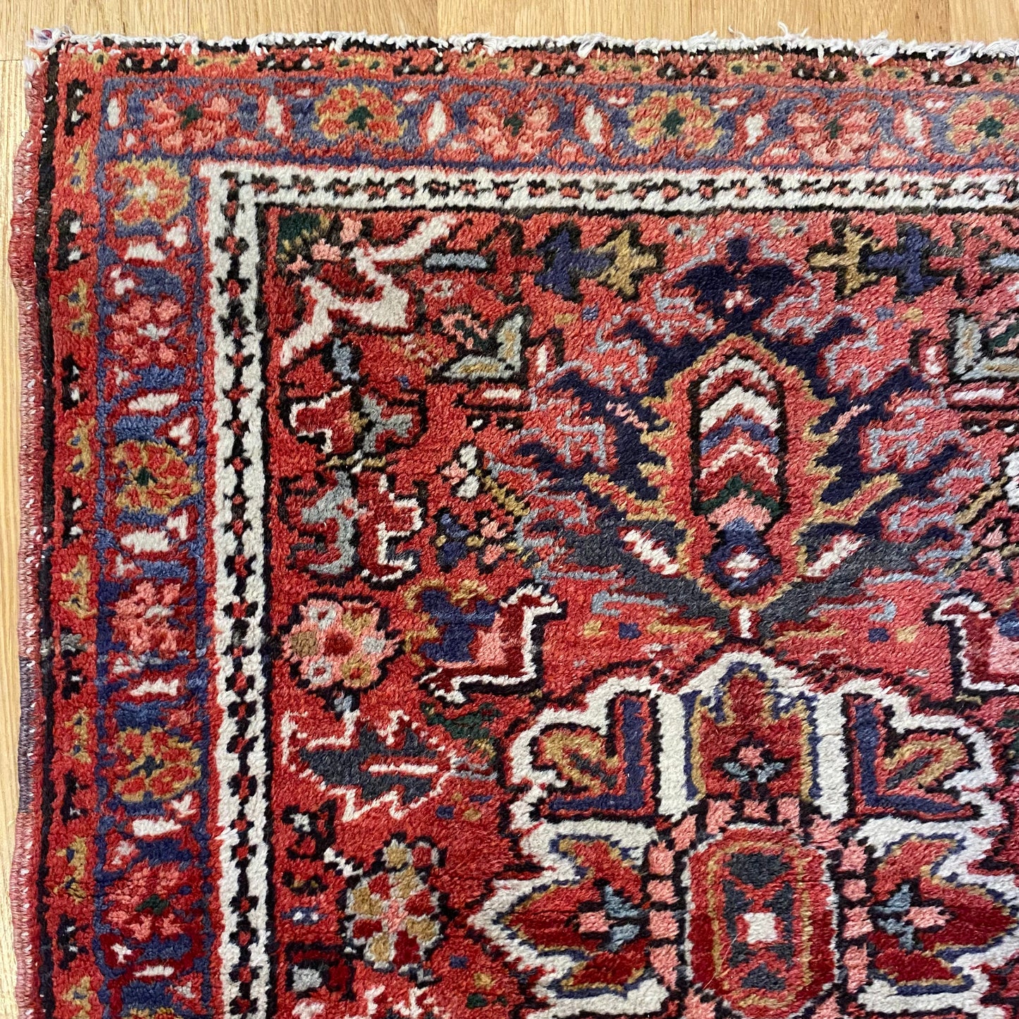Vintage Rug, 2' 1 x 2' 7 Red