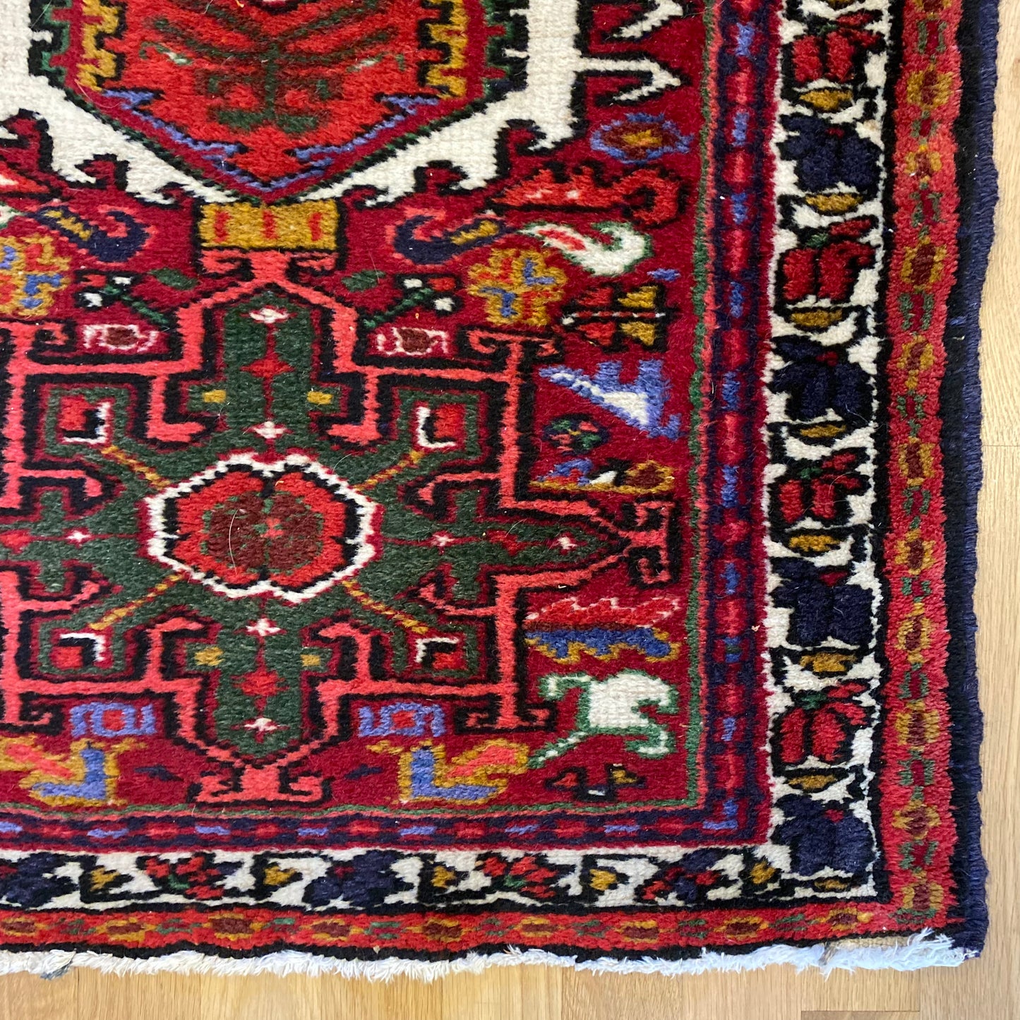 Vintage Rug, 2' 3 x 3' 1 Red