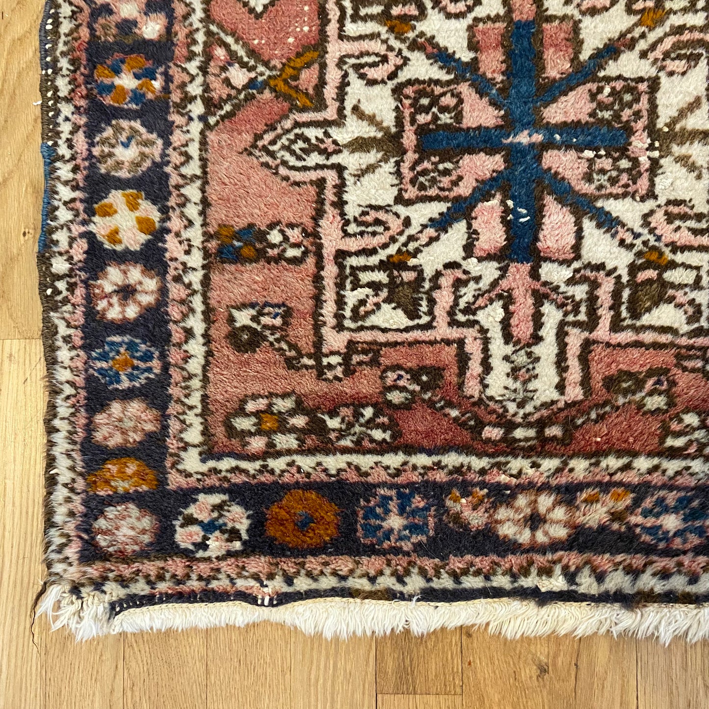 Vintage Rug, 2' 4 x 4' Red