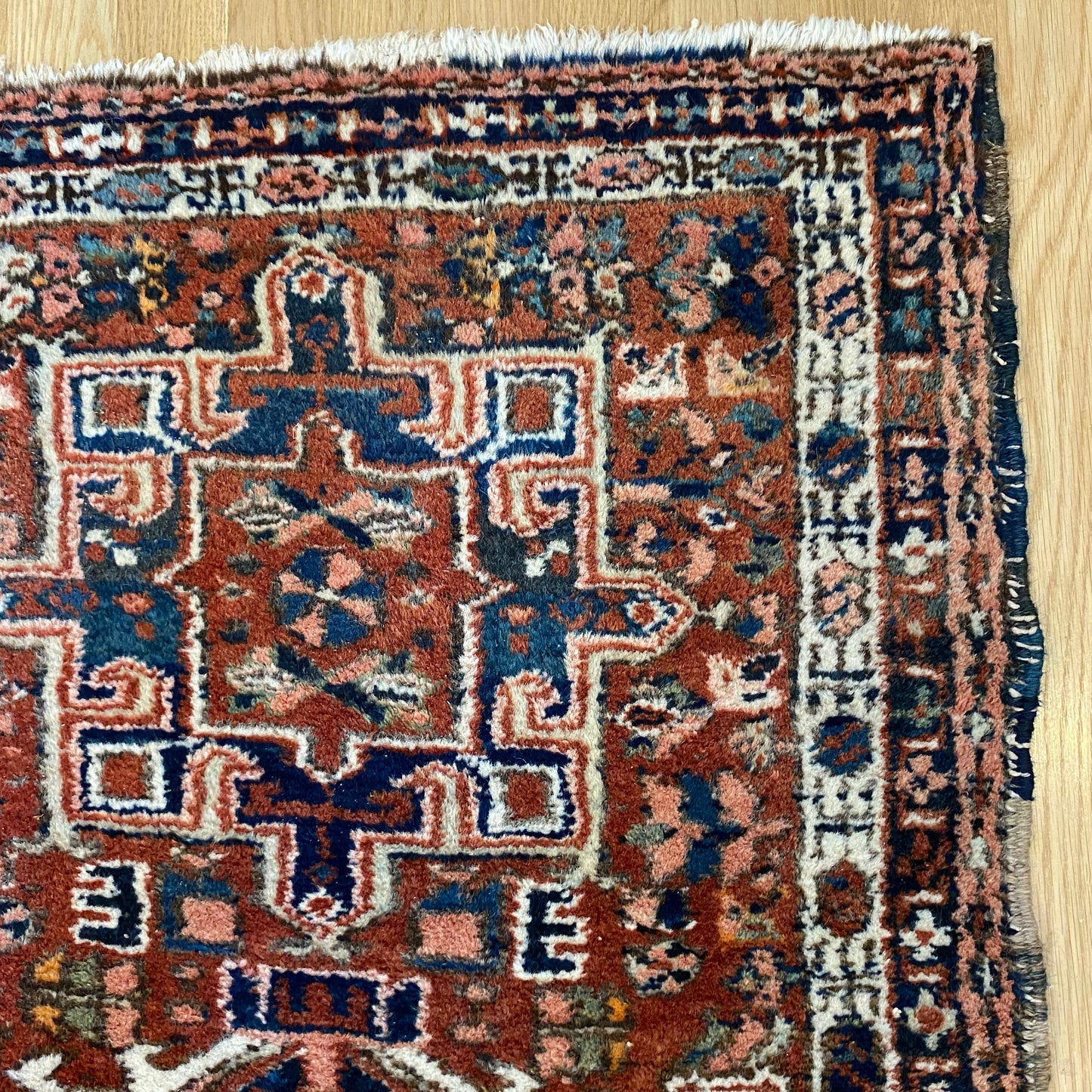 Vintage Rug, 2' 6 x 4' 1 Orange Brown