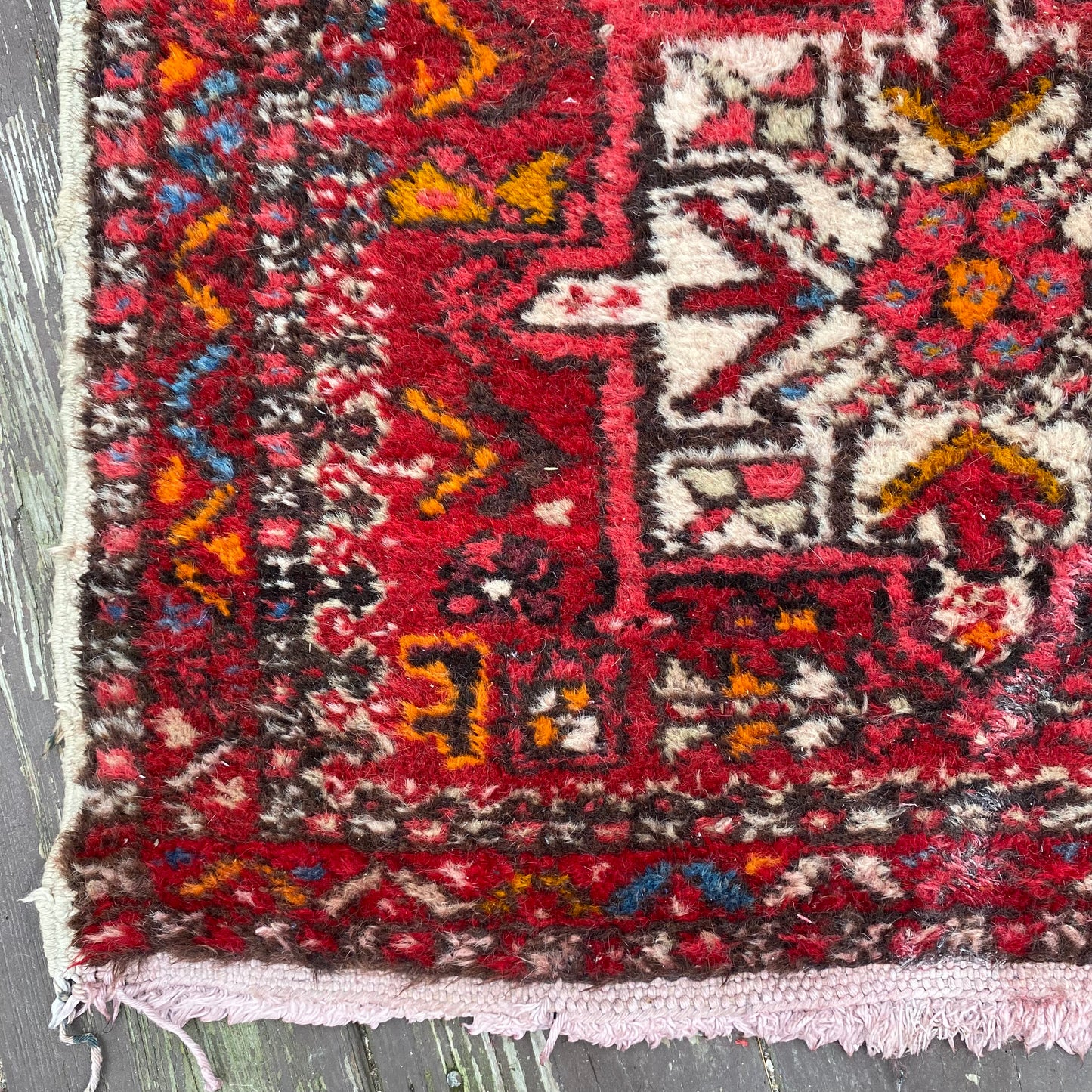Vintage Rug, 2' 4 x 8' 11 Red