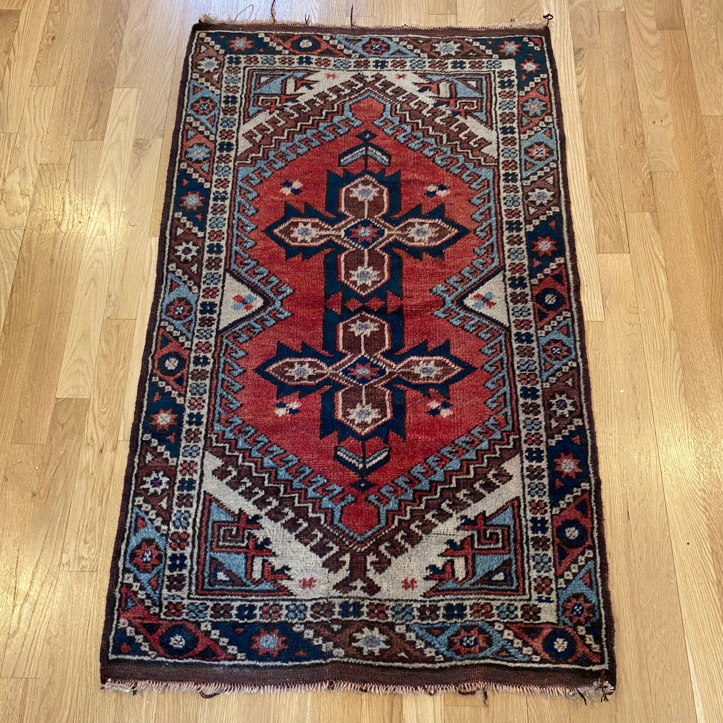 Vintage Rug, 2' 5 x 4' 2 Red