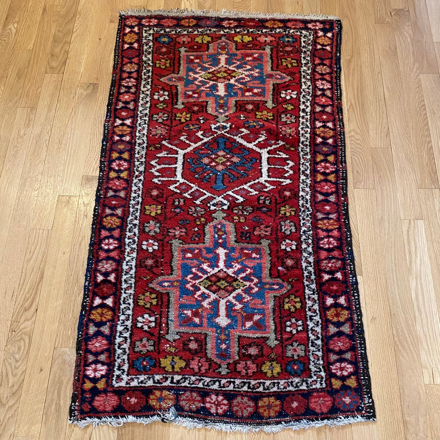 Vintage Rug, 2' 4 x 4' 1 Red