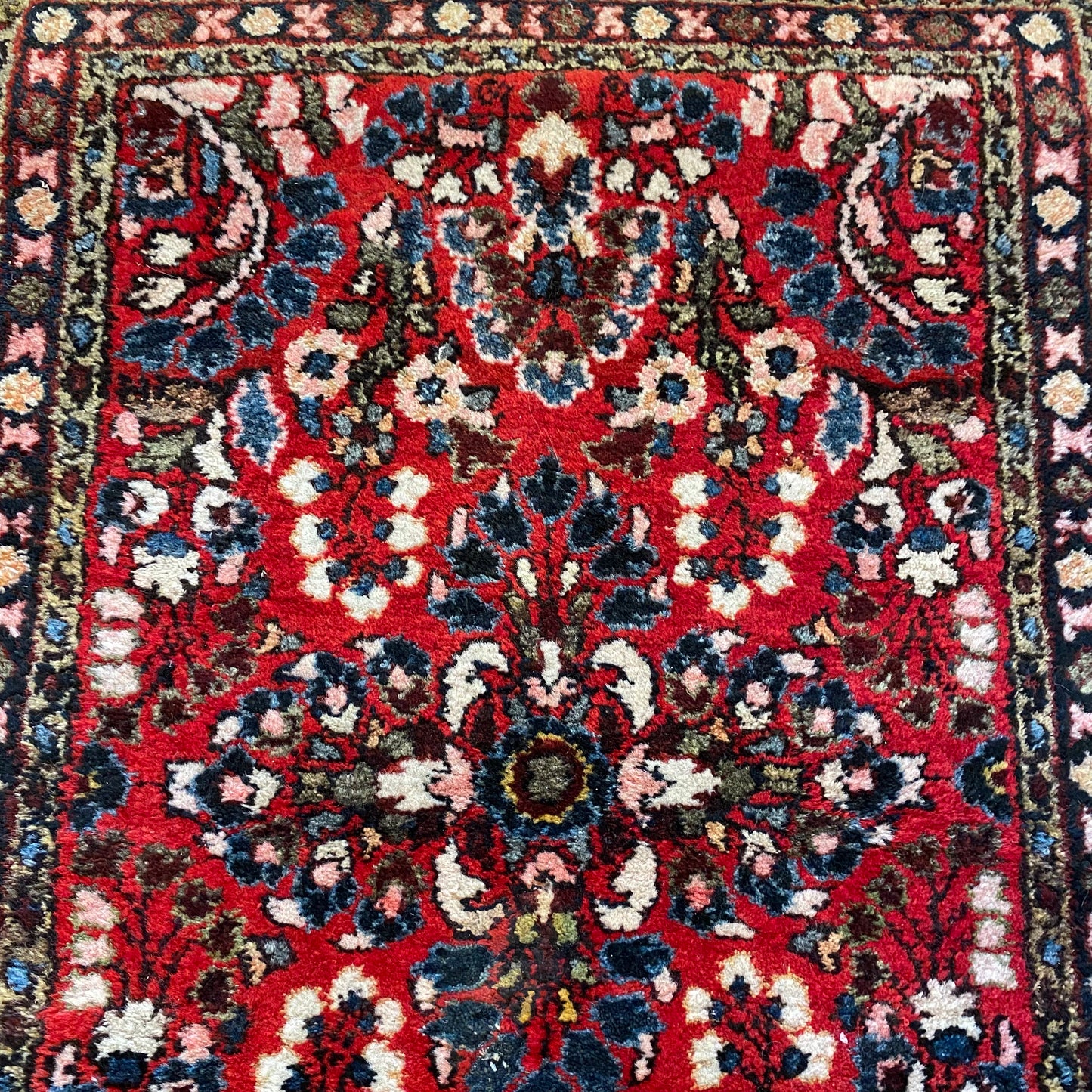 Vintage Rug, 1' 10 x 2' 7 Red