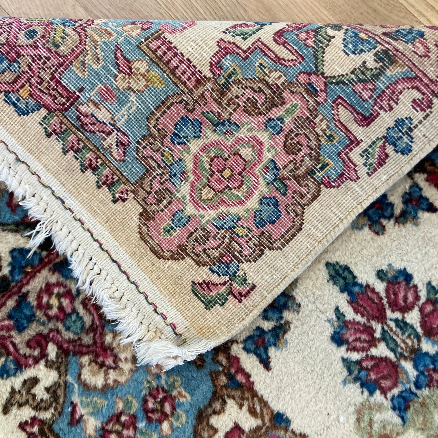 Vintage Rug, 2' x 4' 2 White