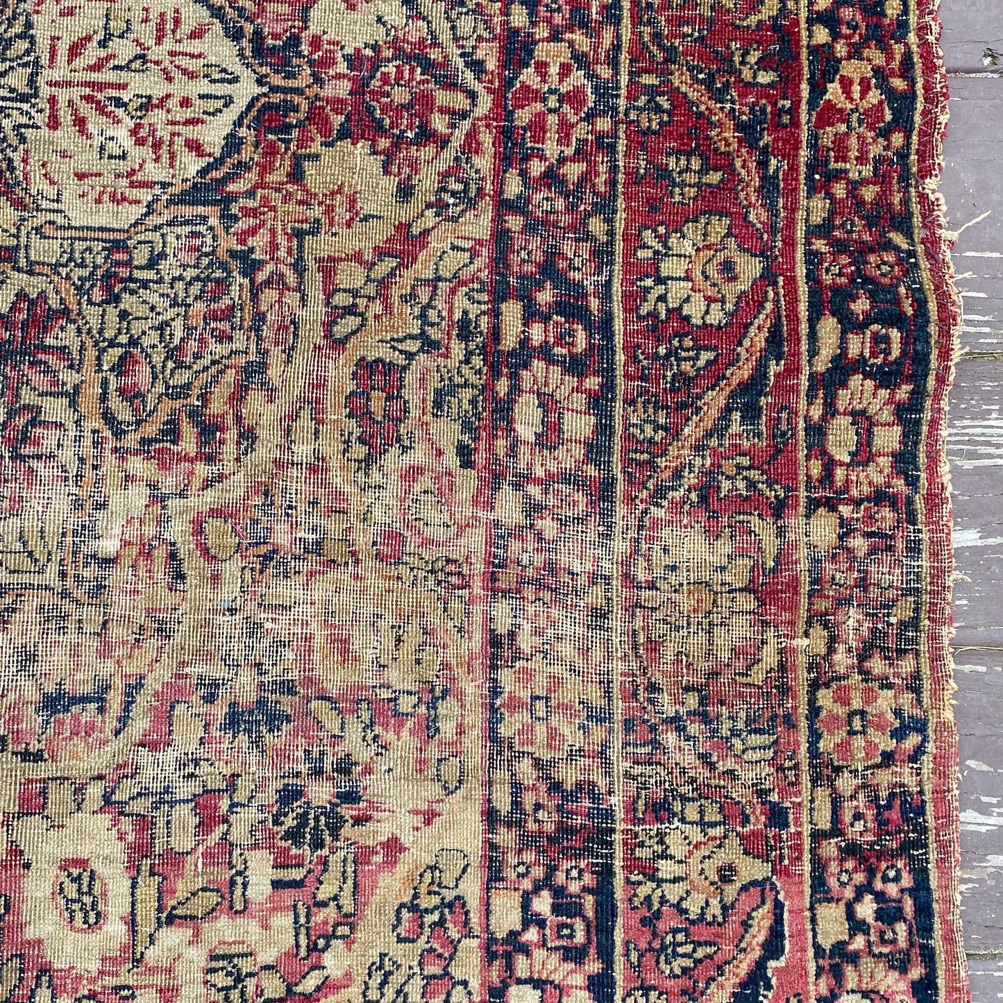 Antique Rug, 4' x 6' 9 Magenta